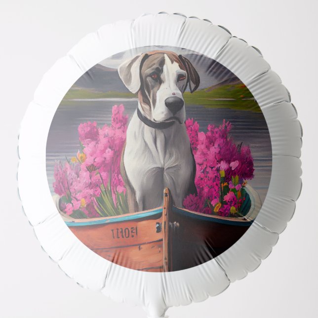 Great Dane on a Paddle: A Scenic Adventure Balloon (Front)