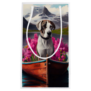 Great Dane on a Paddle: A Scenic Adventure Small Gift Bag