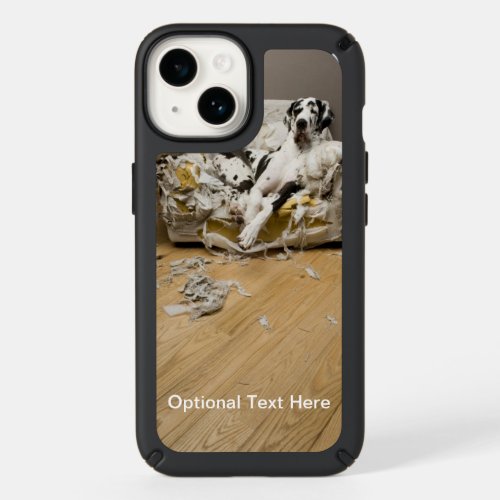 Great Dane On Chewed Sofa iPhone 14 Speck Case