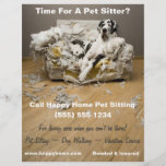 Great Dane on Chewed Sofa Pet Sitting Flyer 8x11<br><div class="desc">Perfect for Great Dane lovers or promote your Pet Sitting & Dog Walking business with personalized gifts, apparel, and promotional material. Part of our unique "Great Dane Lounging On Chewed Sofa” theme collection, featuring a comical high-quality photo of a Great Dane casually relaxing on a chewed sofa. Customize your style,...</div>