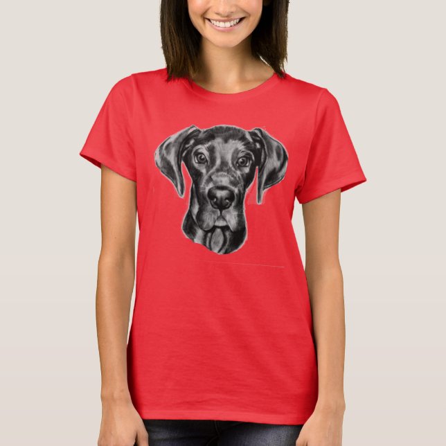 Great Dane original drawing from Carol Zeock T-Shirt (Front)