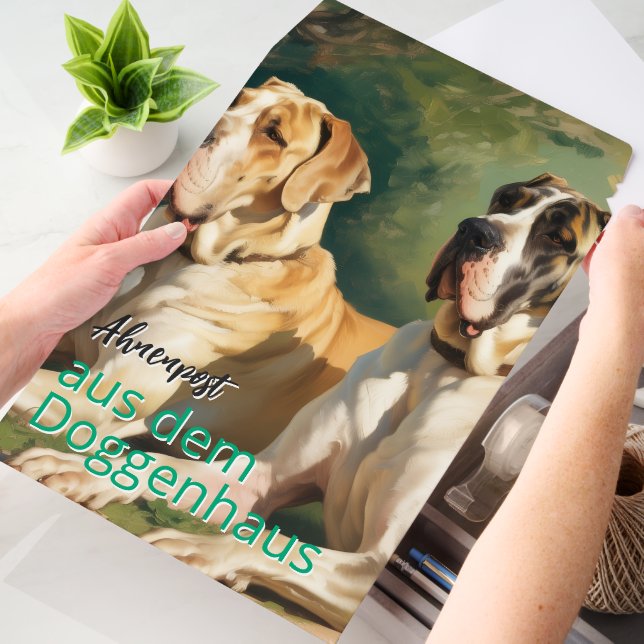 Great Dane Painting Envelope Mailers (Desk)