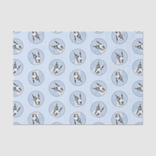 Great Dane Painting Harlequin Original Pet Dog Art Tissue Paper