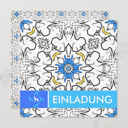 Great Dane Pattern blue (Front/Back)