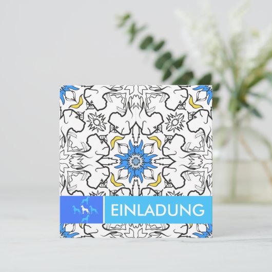 Great Dane Pattern blue (Standing Front)