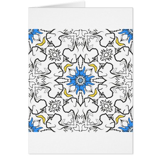 Great Dane Pattern blue Cards (Front)