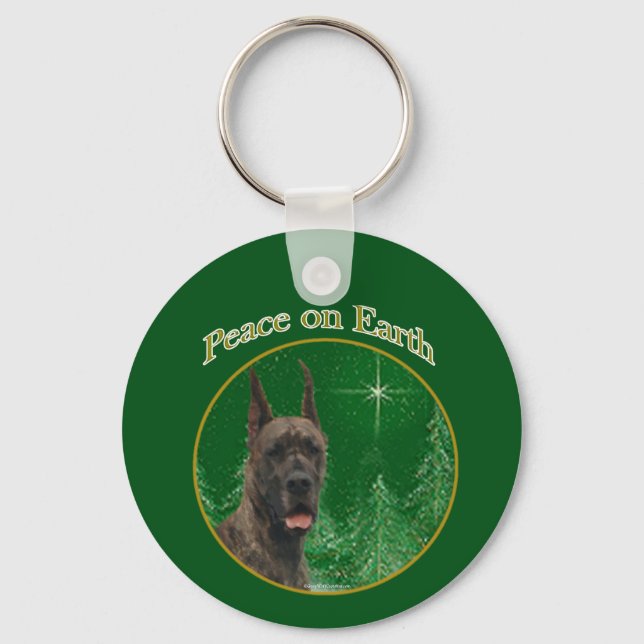 Great Dane Peace Keychain (Front)