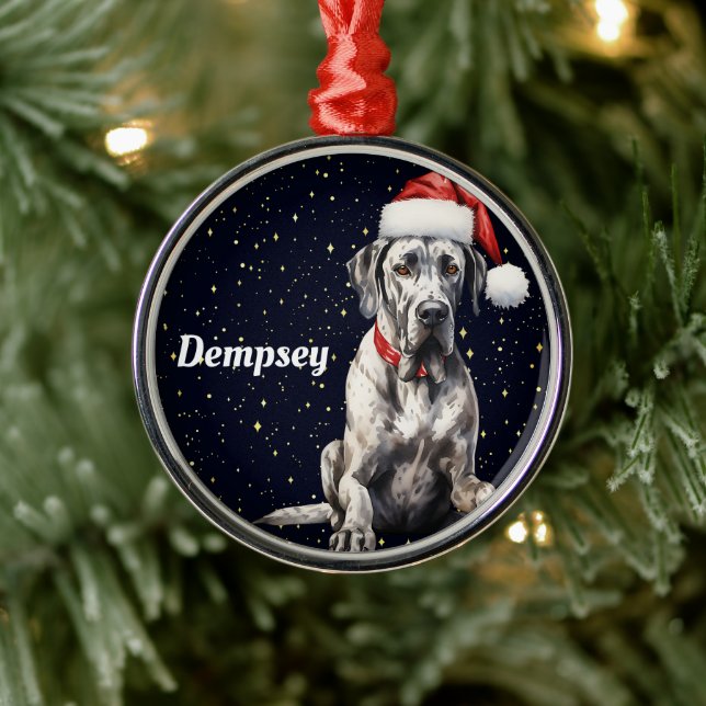 Great Dane Personalized Christmas Ornament (Tree)