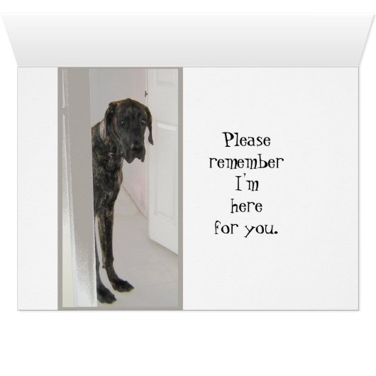 Great Dane Pet Dog Divorce Cancer I'm here for you (Inside Horizontal (Bottom))