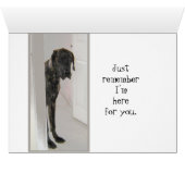 Great Dane Pet Dog It's Been Ruff I'm here for you Cards (Inside Horizontal (Bottom))