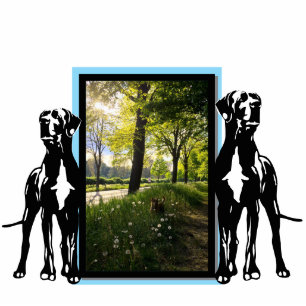 Great Dane photo frame Cutout