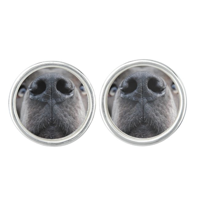 Great Dane Photo Man Gift Cufflinks (Front)