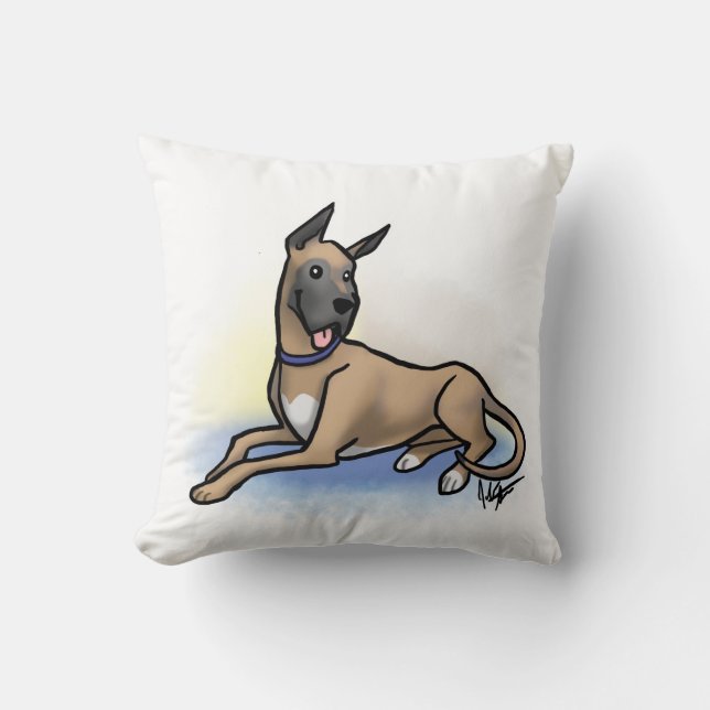 Great Dane Pillow (Front)