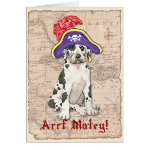 Great Dane Pirate Card