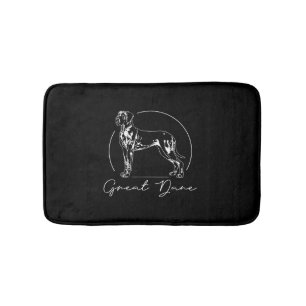 Great Dane portrait dog mom Bath Mat
