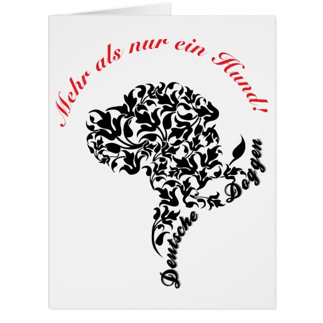 Great Dane portrait made of leafs  (Front)