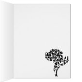 Great Dane portrait made of leafs Cards (Inside (Right))