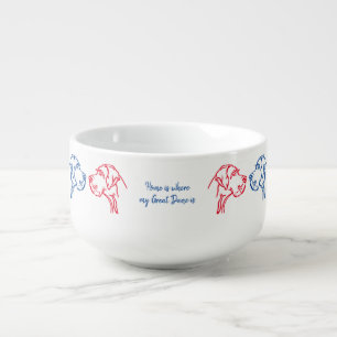 Great Dane Portrait Soup Mug
