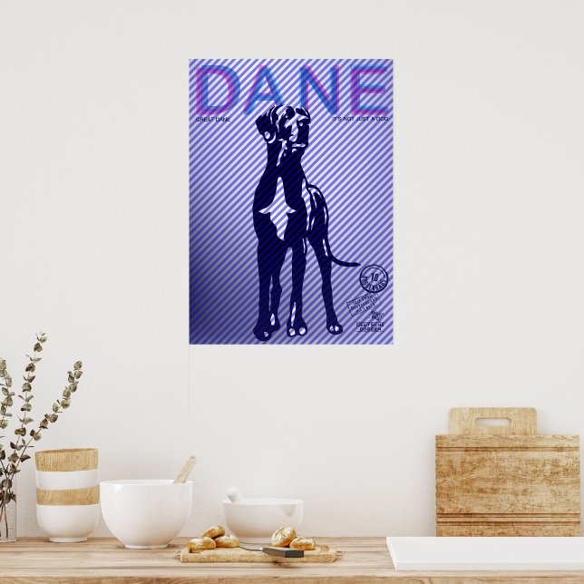Great Dane Poster (Kitchen)