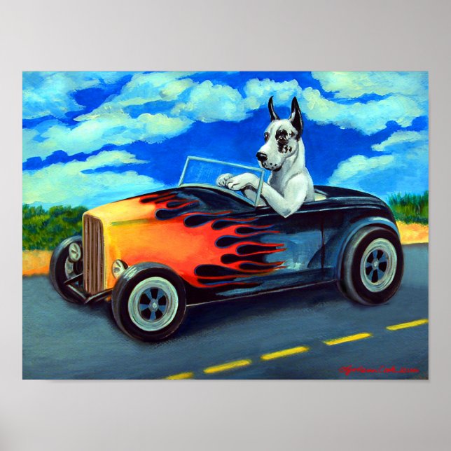 Great Dane Poster Wall Print (Front)