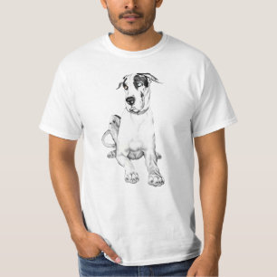 Great Dane Pouting Harlequin T-Shirt