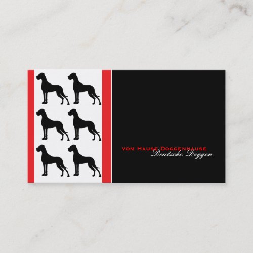 Great Dane Cards Business Cards
