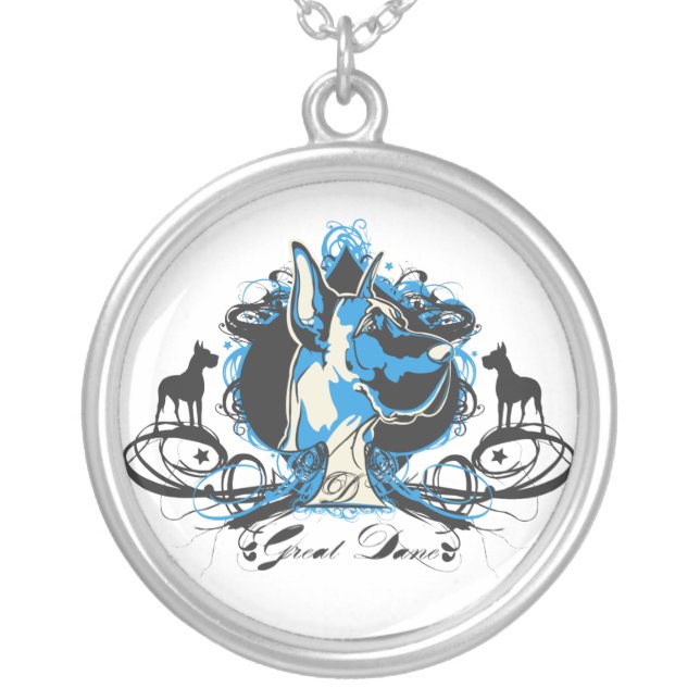 Great Dane Projekt Dog Necklace (Front)