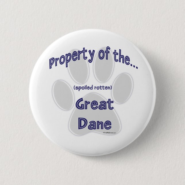Great Dane Property - Button (Front)