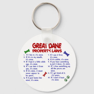 GREAT DANE Property Laws 2 Keychain