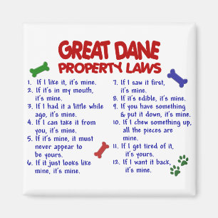 GREAT DANE Property Laws 2 Magnet