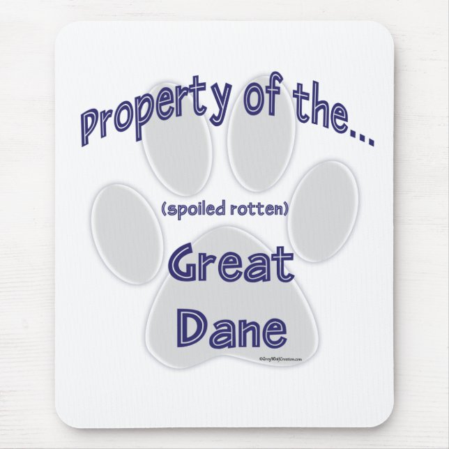 Great Dane Property Mouse Pad (Front)