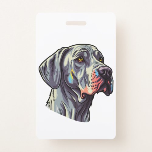 Great dane puppy front  badge