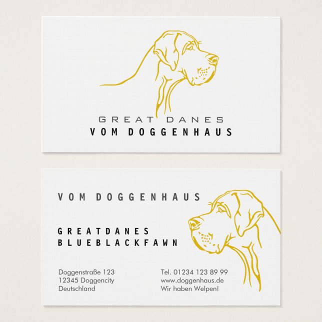 Great Dane Pure Drawing (Front & Back)