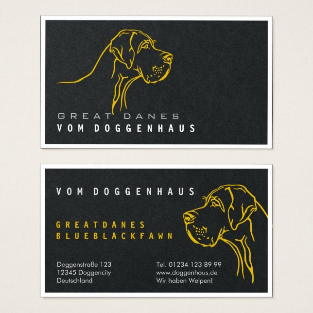 Great Dane Pure Drawing (Front & Back)