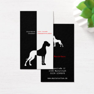 Great Dane Red Black White