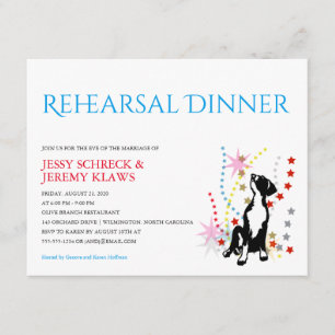 Great Dane Rehearsal Invitation