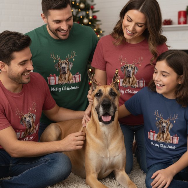 Great Dane Reindeer T-Shirt (Creator Uploaded)