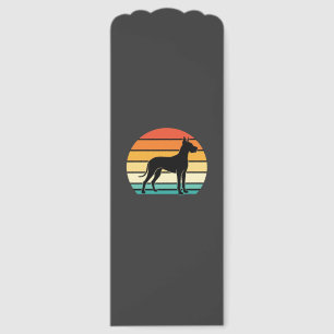 Great Dane Retro Sunset Dog Silhouette Bookmarks