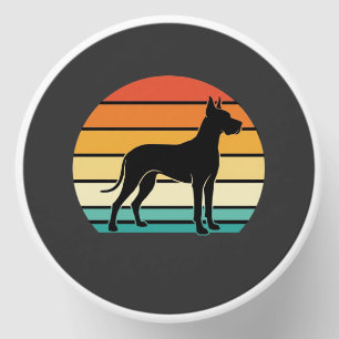 Great Dane Retro Sunset Dog Silhouette Mini Candle Favors