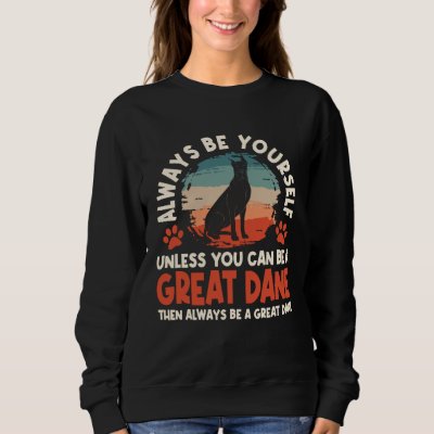 Great Dane Retro Vintage Gentle Dog  German Mastif Sweatshirt
