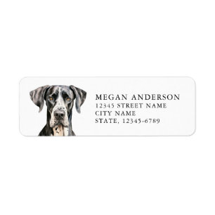 Great Dane Return Address Labels