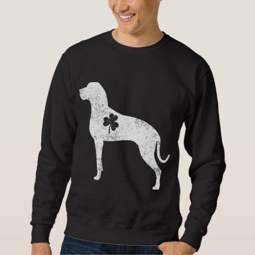 Great Dane Shamrock Dog Lover St Patricks Day Gif Sweatshirt