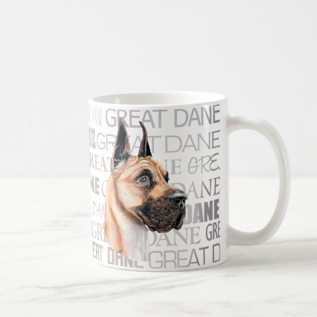 Great Dane Show Colors Fawn Coffee Mug (Right)