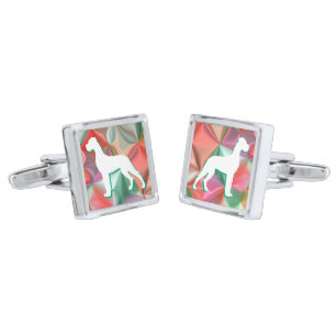 Great Dane Silhouette colors Cufflinks