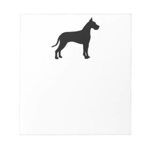 Great Dane Silhouette Notepad