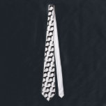 Great Dane Silhouette Tie<br><div class="desc">A Great Dane dog shown in black silhouette profile.</div>