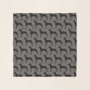 Great Dane Silhouettes Pattern Scarf