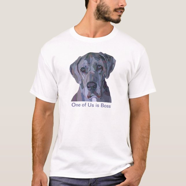 Great Dane Silver Merle Painting T-Shirt (Front)