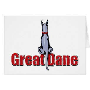 Great Dane Sit Blue Cards