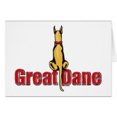 Great Dane Sit Fawn (Front Horizontal)
